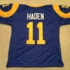 UNSIGNED CUSTOM Sewn Stitched Pat Haden Blue Jersey
