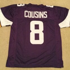 UNSIGNED CUSTOM Sewn Stitched Kirk Cousins Purple Jersey