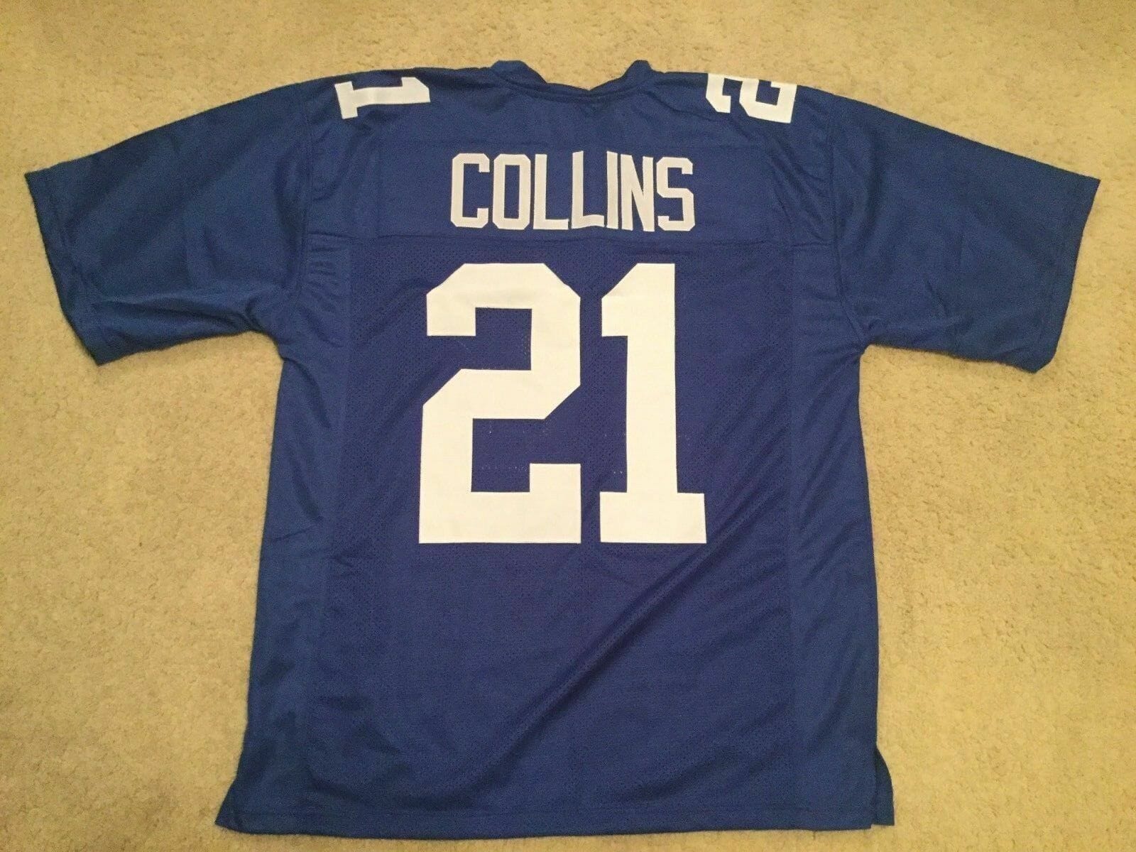 UNSIGNED CUSTOM Sewn Stitched Landon Collins Blue Jersey