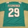 UNSIGNED CUSTOM Sewn Stitched Minkah Fitzpatrick Teal Jersey