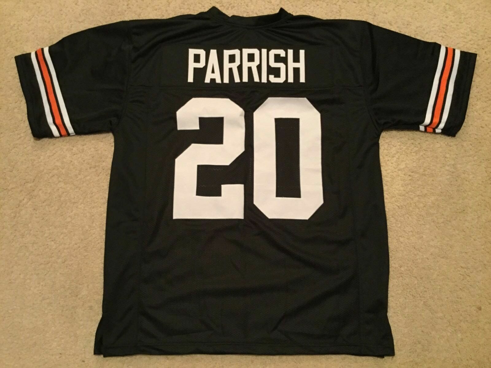 UNSIGNED CUSTOM Sewn Stitched Lemar Parrish Black Jersey