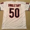 UNSIGNED CUSTOM Sewn Stitched Mike Singletary White Jersey