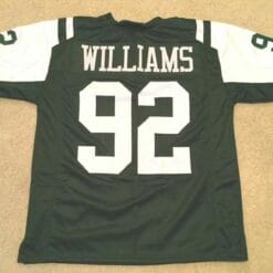 UNSIGNED CUSTOM Sewn Stitched Leonard Williams Green Jersey