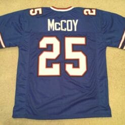 UNSIGNED CUSTOM Sewn Stitched LeSean McCoy Blue Jersey