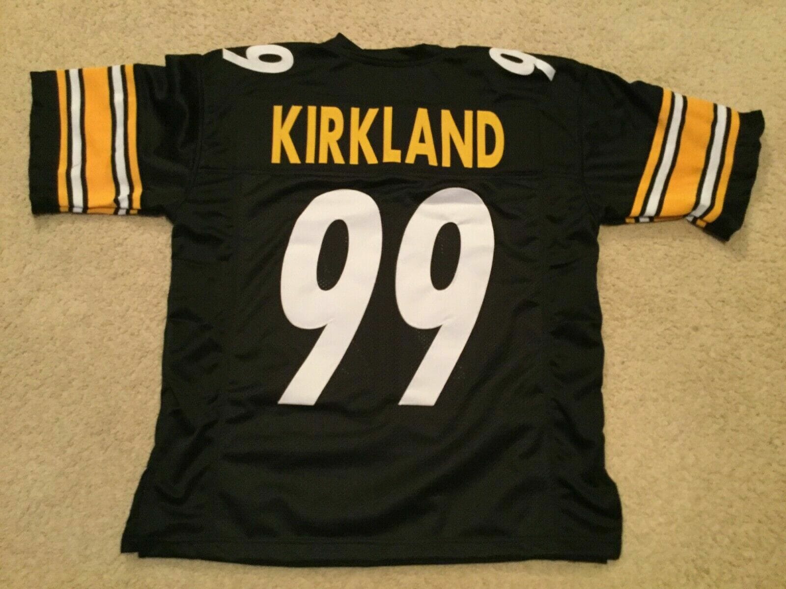 UNSIGNED CUSTOM Sewn Stitched Levon Kirkland New Style Black Jersey
