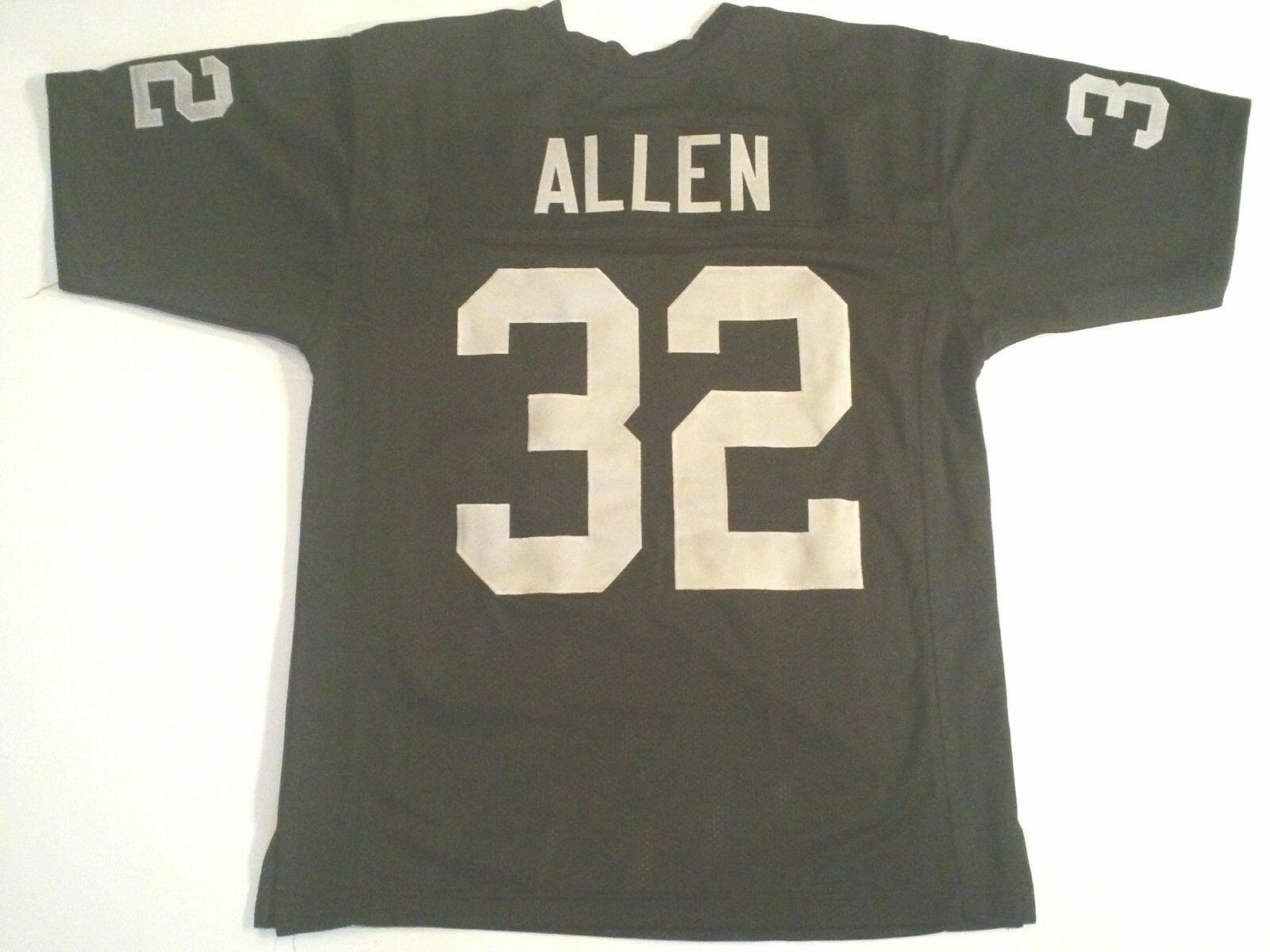 UNSIGNED CUSTOM Sewn Stitched Marcus Allen Black Jersey