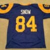 UNSIGNED CUSTOM Sewn Stitched Jack Snow Blue Jersey