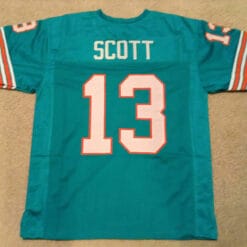 UNSIGNED CUSTOM Sewn Stitched Jake Scott Teal Jersey