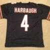 UNSIGNED CUSTOM Sewn Stitched Jim Harbaugh Blue Jersey
