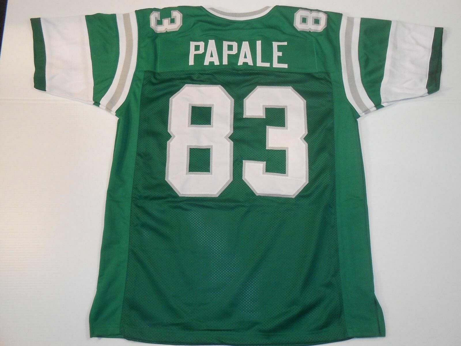 UNSIGNED CUSTOM Sewn Stitched Vince Papale Green Jersey