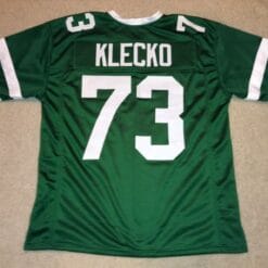 UNSIGNED CUSTOM Sewn Stitched Joe Klecko Green Jersey