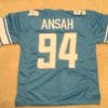 UNSIGNED CUSTOM Sewn Stitched Ziggy Ansah Blue Jersey