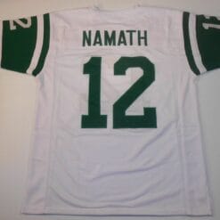 UNSIGNED CUSTOM Sewn Stitched Joe Namath White Jersey