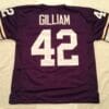 UNSIGNED CUSTOM Sewn Stitched John Gilliam Purple Jersey