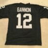 UNSIGNED CUSTOM Sewn Stitched Rich Gannon Black Jersey