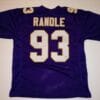 UNSIGNED CUSTOM Sewn Stitched John Randle Purple Jersey