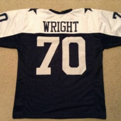 UNSIGNED CUSTOM Sewn Stitched Rayfield Wright Thanksgving Jersey