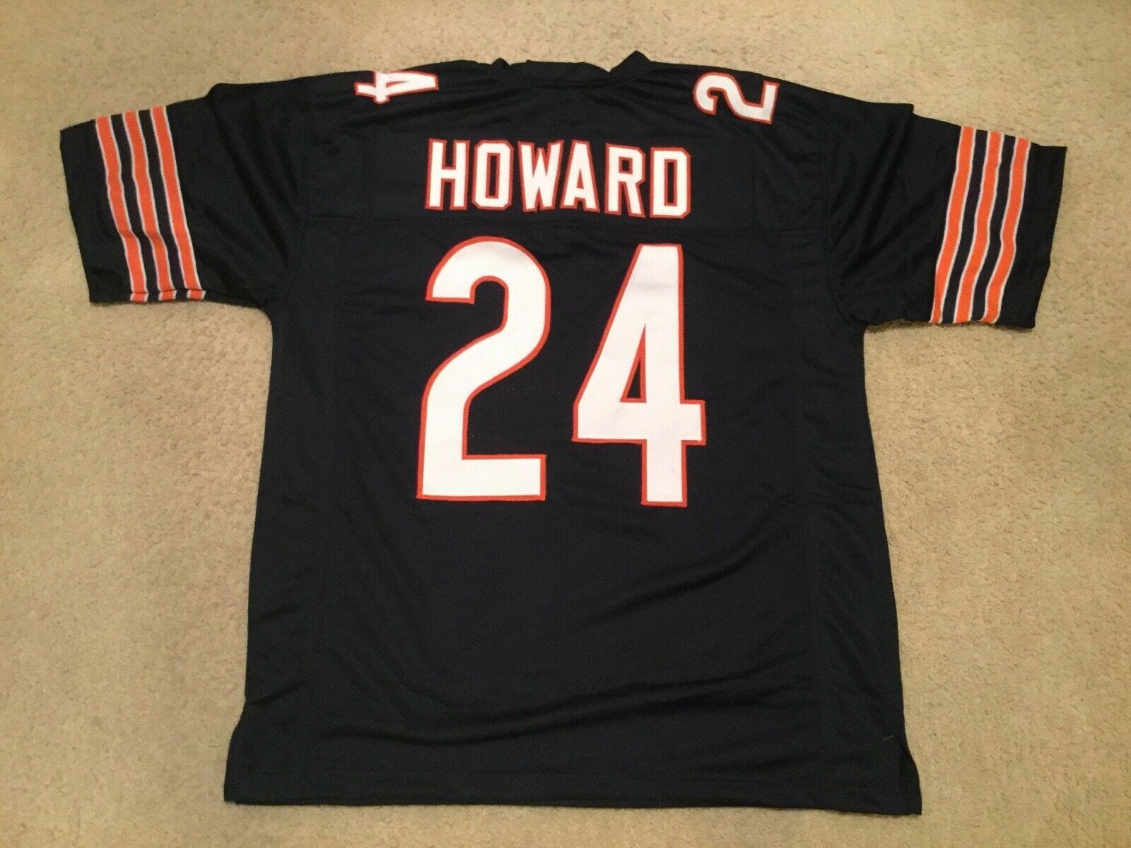 UNSIGNED CUSTOM Sewn Stitched Jordan Howard Blue Jersey