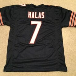 UNSIGNED CUSTOM Sewn Stitched George Halas Blue Jersey