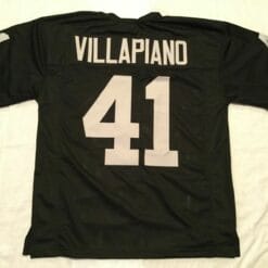 UNSIGNED CUSTOM Sewn Stitched Phil Villapiano Black Jersey