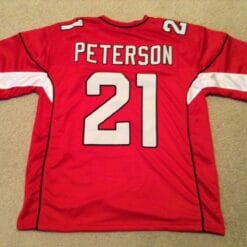 UNSIGNED CUSTOM Sewn Stitched Patrick Peterson Red Jersey