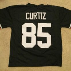 UNSIGNED CUSTOM Sewn Stitched Issac Curtis ERROR Black Jersey