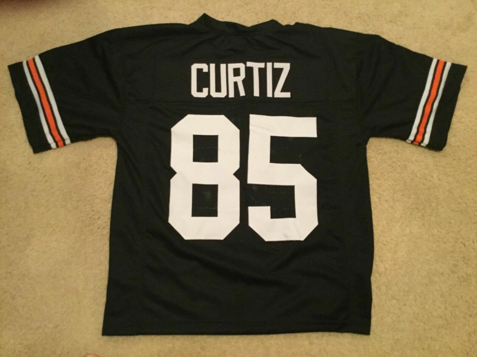 UNSIGNED CUSTOM Sewn Stitched Issac Curtis ERROR Black Jersey