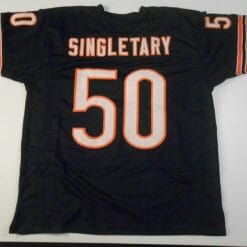 UNSIGNED CUSTOM Sewn Stitched Mike Singletary Blue Jersey