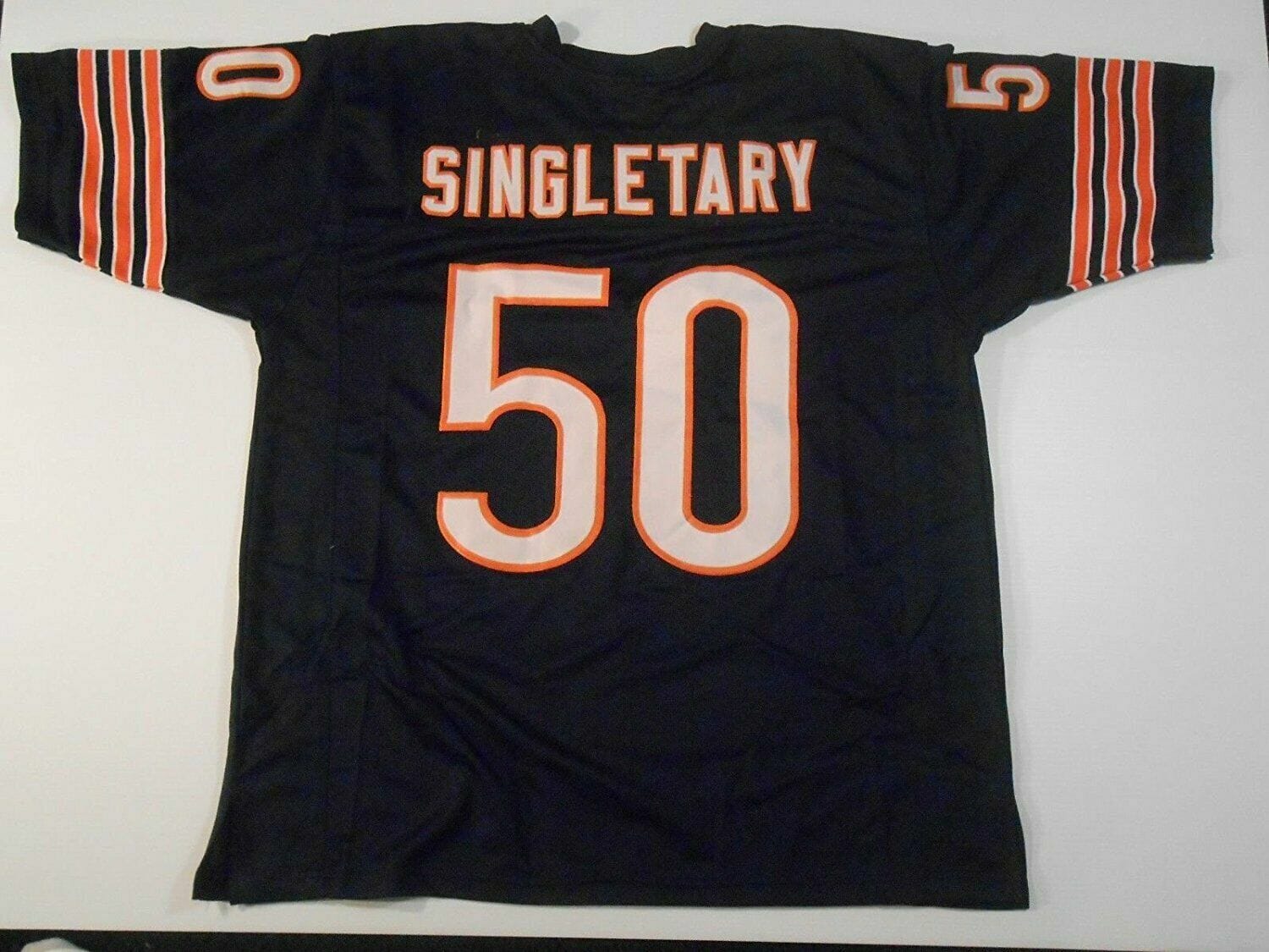 UNSIGNED CUSTOM Sewn Stitched Mike Singletary Blue Jersey