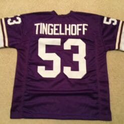 UNSIGNED CUSTOM Sewn Stitched Mick Tingelhoff Purple Jersey