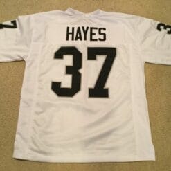 UNSIGNED CUSTOM Sewn Stitched Lester Hayes White Jersey