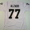 UNSIGNED CUSTOM Sewn Stitched Lyle Alzado White Jersey