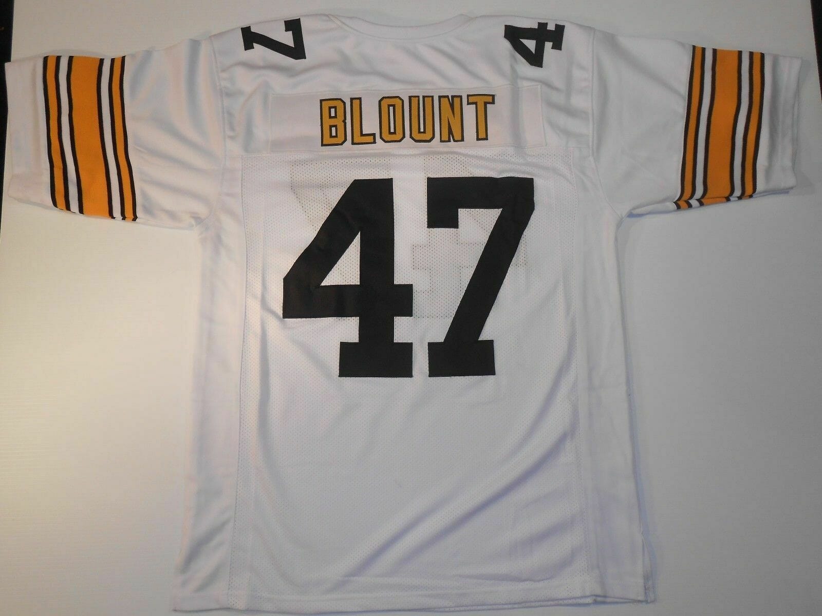 UNSIGNED CUSTOM Sewn Stitched Mel Blount White Jersey