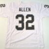 UNSIGNED CUSTOM Sewn Stitched Marcus Allen White Jersey
