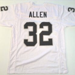 UNSIGNED CUSTOM Sewn Stitched Marcus Allen White Jersey