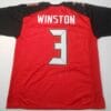 UNSIGNED CUSTOM Sewn Stitched Jameis Winston Red Jersey