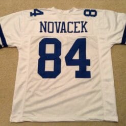 UNSIGNED CUSTOM Sewn Stitched Jay Novacek White Jersey