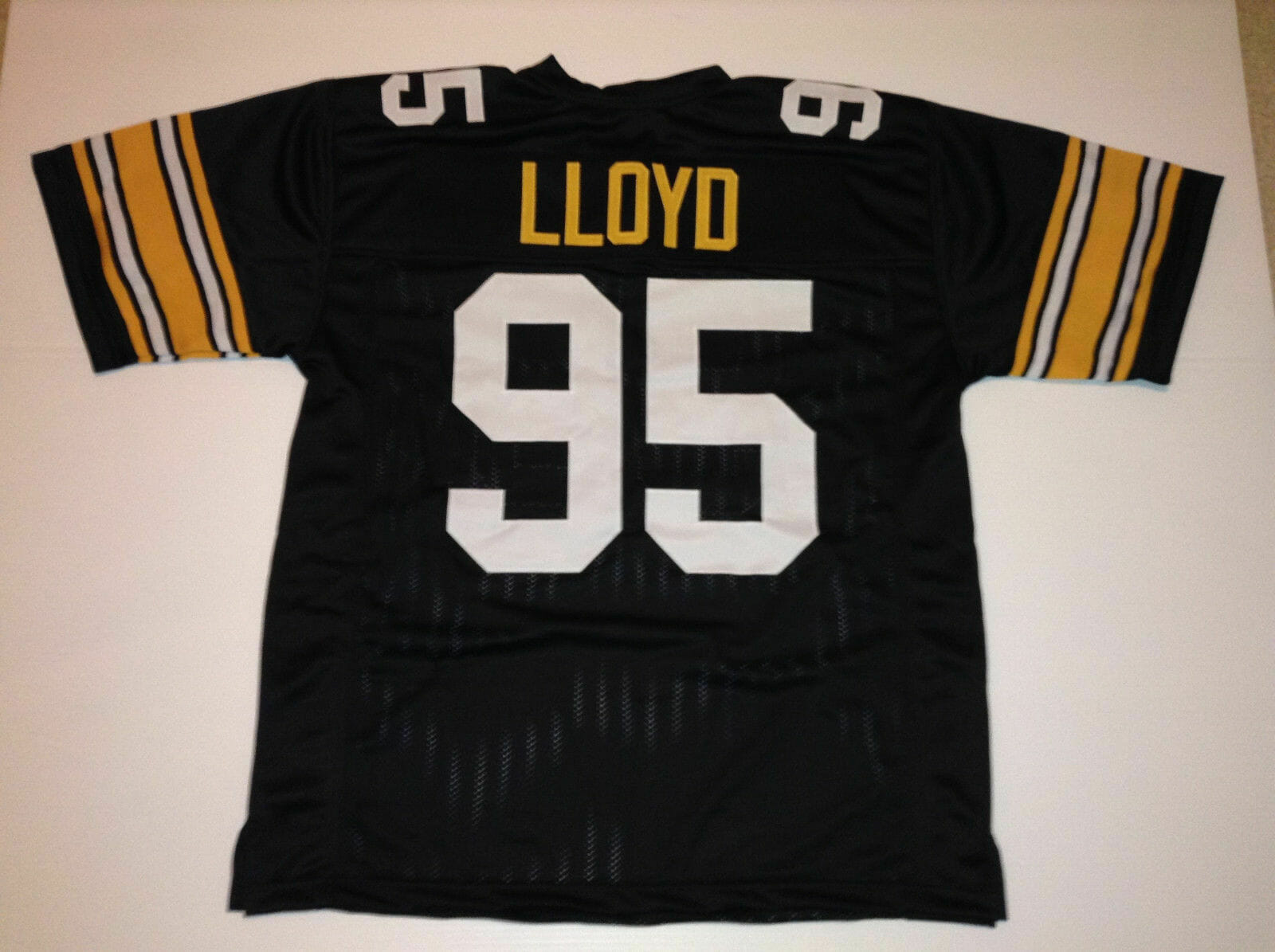 UNSIGNED CUSTOM Sewn Stitched Greg Lloyd Black Jersey
