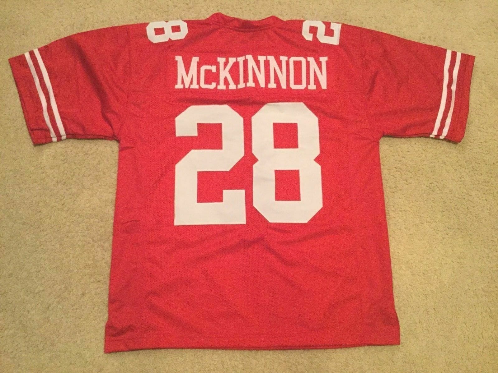 UNSIGNED CUSTOM Sewn Stitched Jerick McKinnon Red Jersey