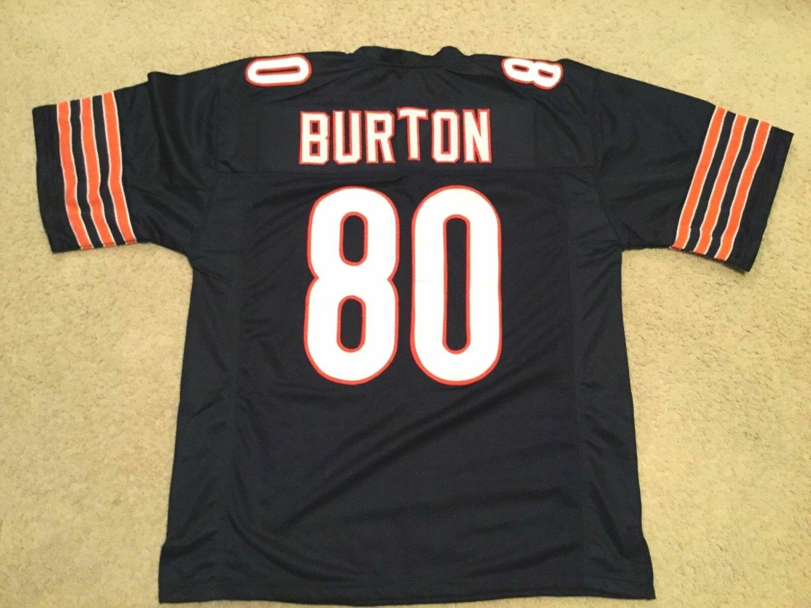UNSIGNED CUSTOM Sewn Stitched Trey Burton Blue Jersey