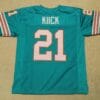 UNSIGNED CUSTOM Sewn Stitched Jim Kiick Teal Jersey