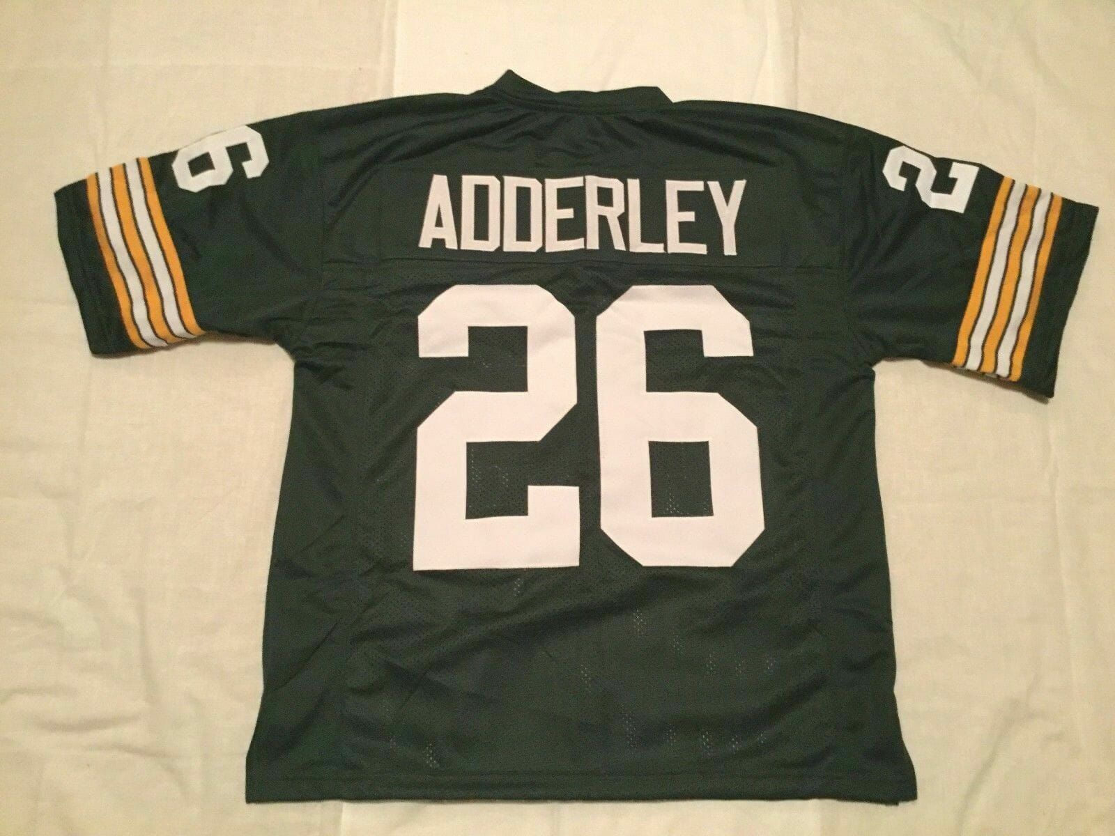 UNSIGNED CUSTOM Sewn Stitched Herb Adderley Green Jersey