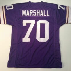 UNSIGNED CUSTOM Sewn Stitched Jim Marshall Purple Jersey