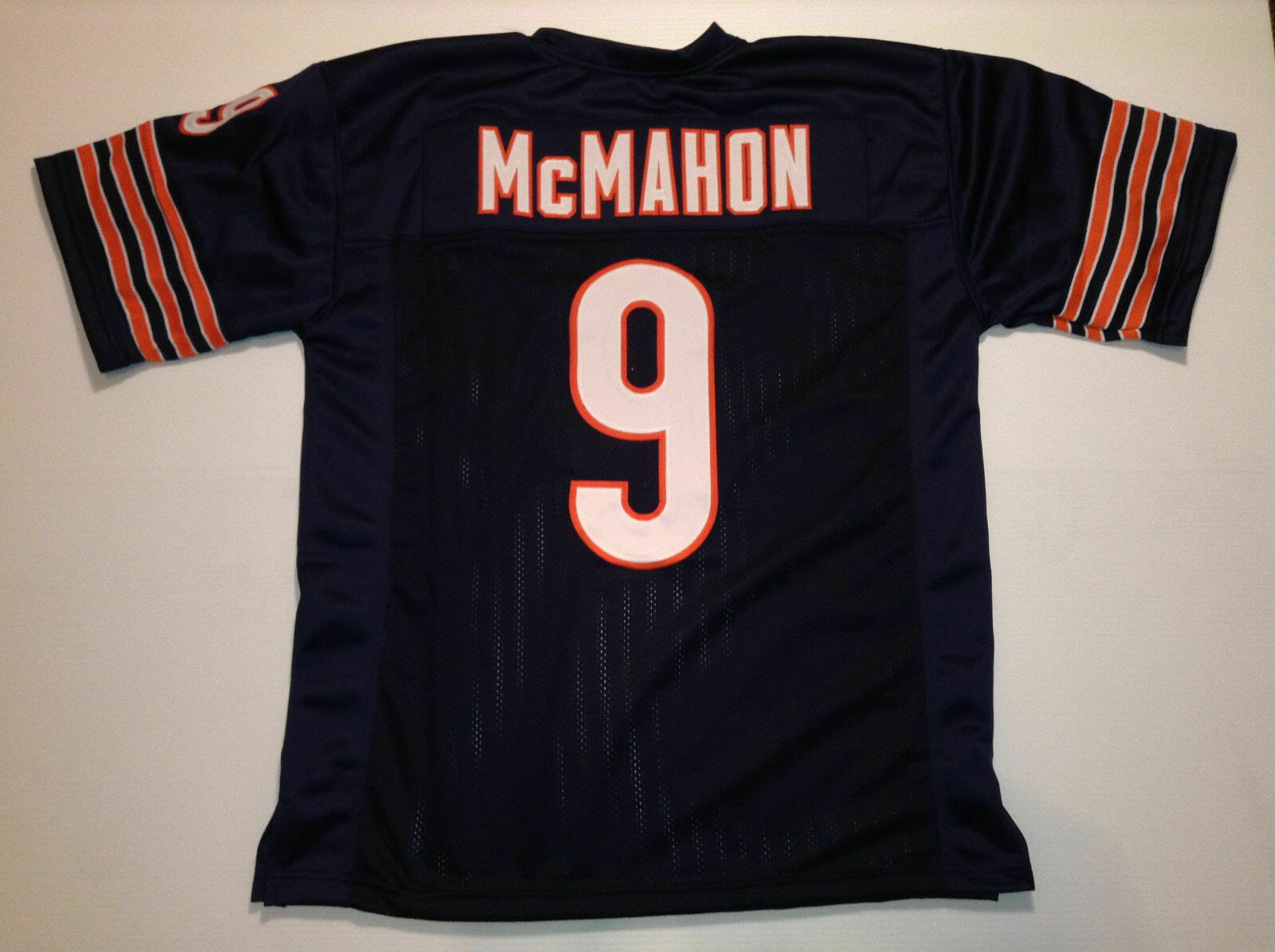 UNSIGNED CUSTOM Sewn Stitched Jim McMahon Blue Jersey