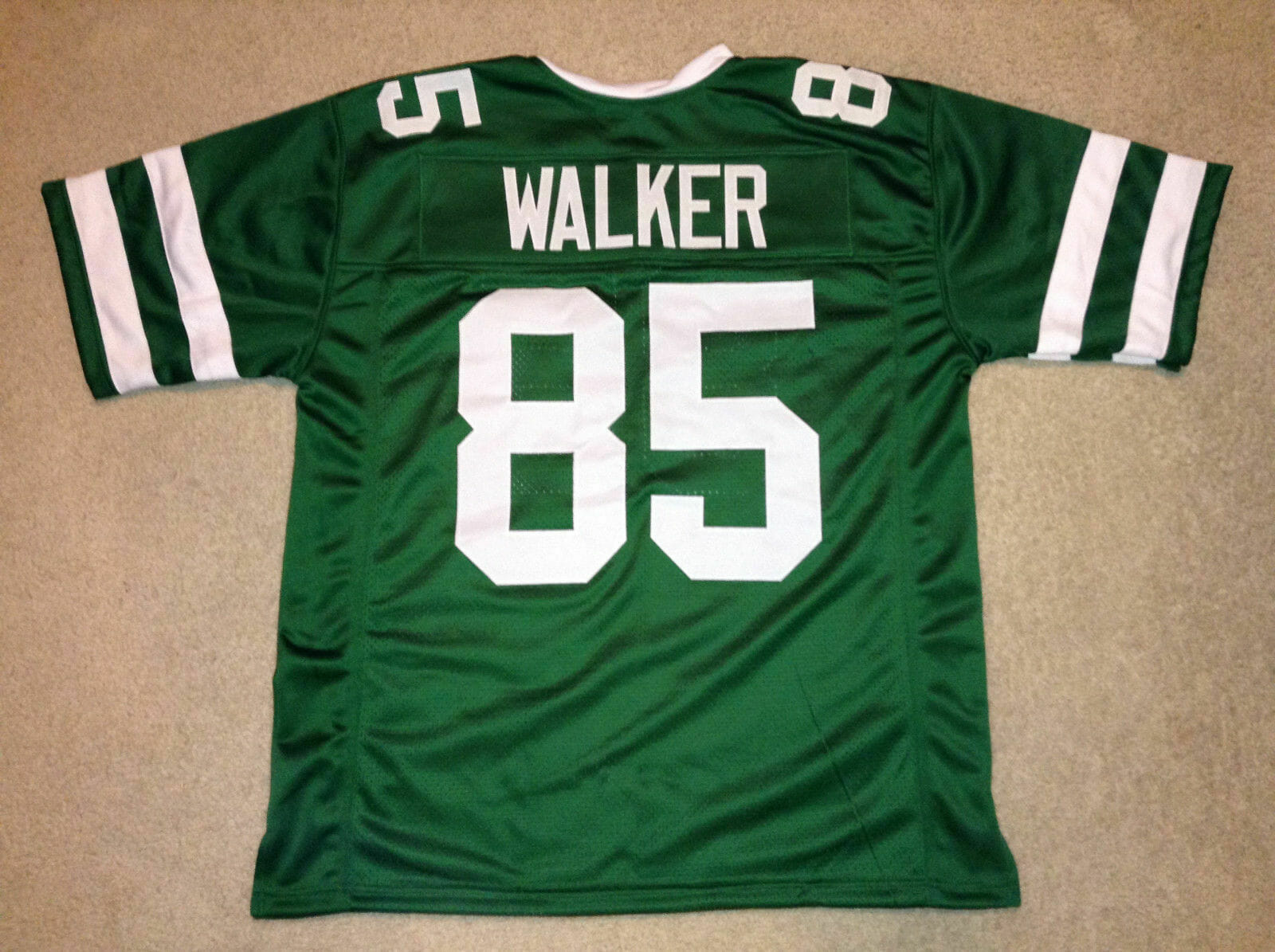 UNSIGNED CUSTOM Sewn Stitched Wesley Walker Green Jersey