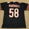 UNSIGNED CUSTOM Sewn Stitched Wilber Marshall Blue Jersey