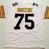 UNSIGNED CUSTOM Sewn Stitched Joe Greene White Jersey