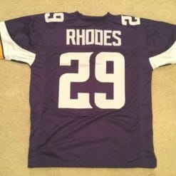 UNSIGNED CUSTOM Sewn Stitched Xavier Rhodes Purple Jersey