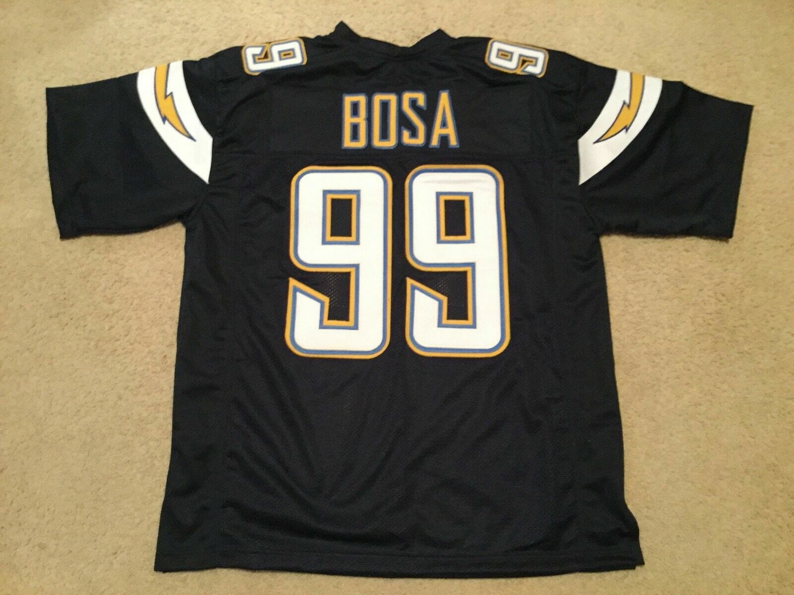 UNSIGNED CUSTOM Sewn Stitched Joey Bosa Blue Jersey