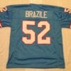 UNSIGNED CUSTOM Sewn Stitched Robert Brazile Blue Jersey